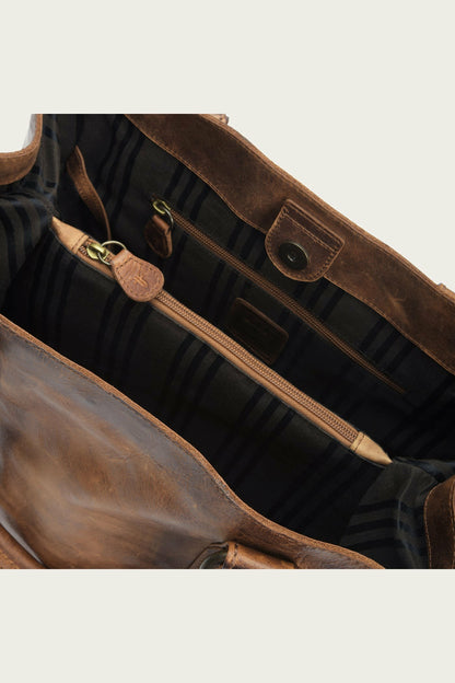 FRYE Melissa Cognac Tote