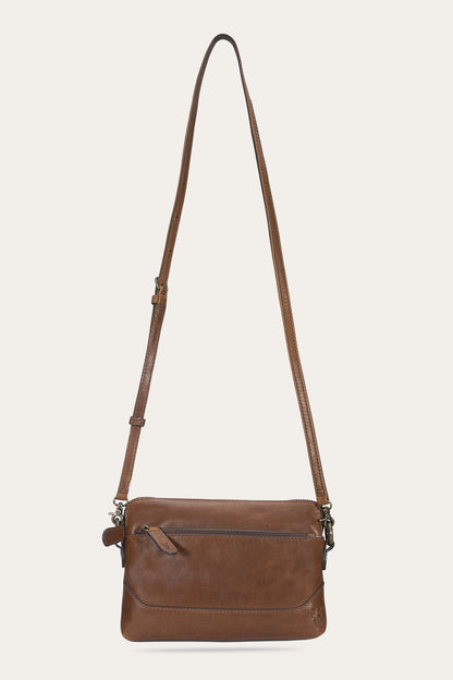 FRYE Melissa Cognac Crossbody Wristlet