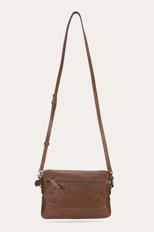 FRYE Melissa Cognac Crossbody Wristlet