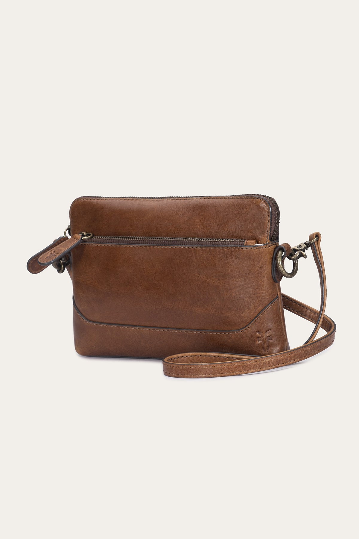 FRYE Melissa Cognac Crossbody Wristlet