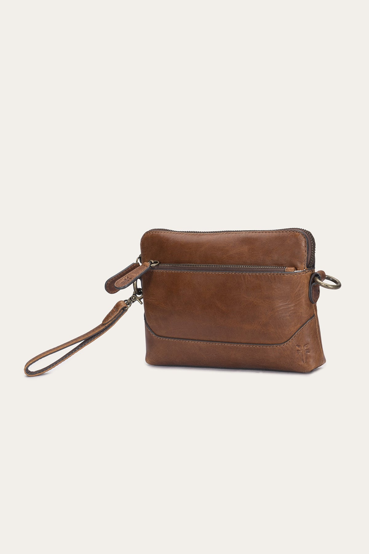 FRYE Melissa Cognac Crossbody Wristlet