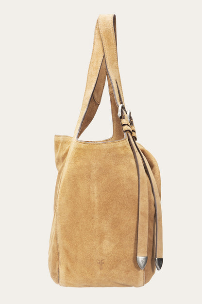 FRYE Women's Beige Heather Suede Tote