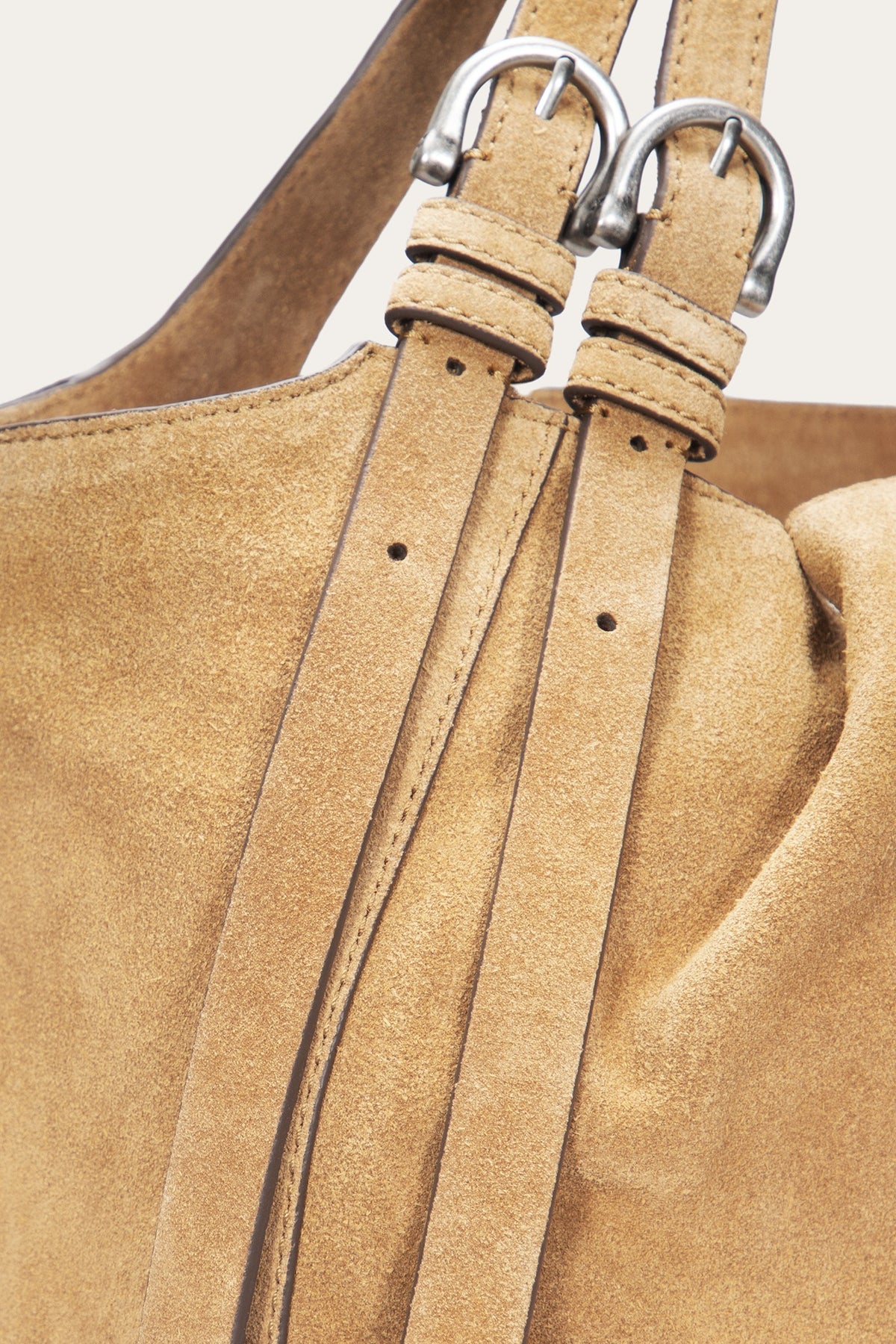 FRYE Women's Beige Heather Suede Tote