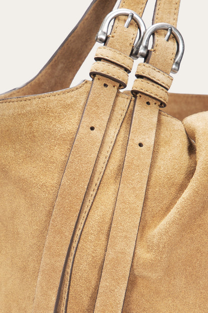 FRYE Women's Beige Heather Suede Tote