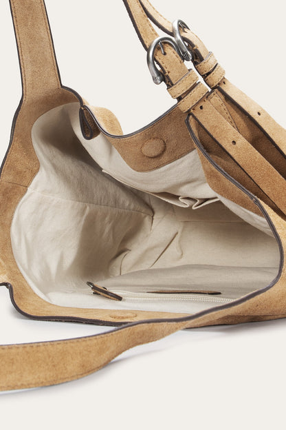 FRYE Women's Beige Heather Suede Tote
