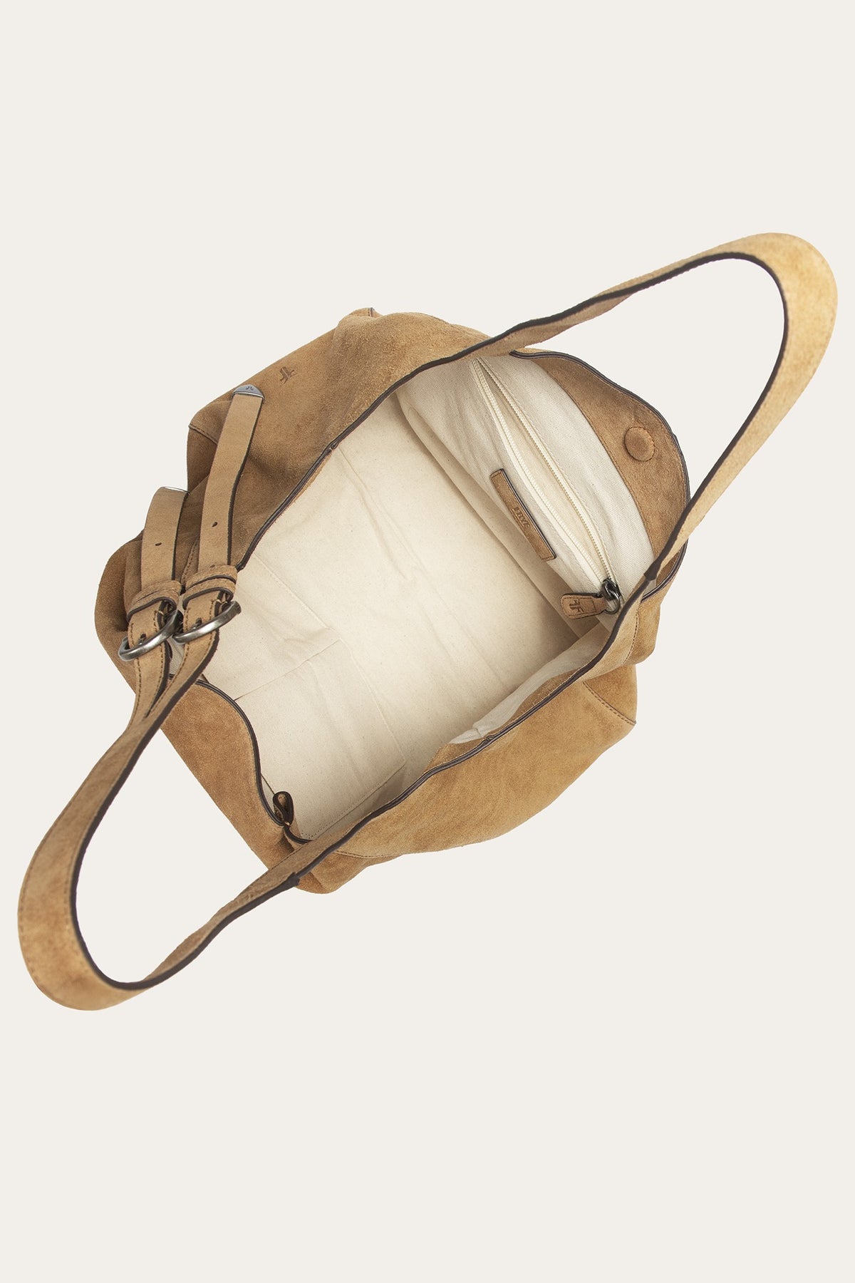 FRYE Women's Beige Heather Suede Tote