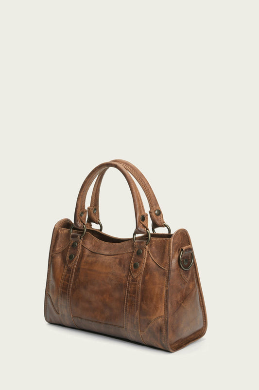 FRYE Melissa Cognac Satchel