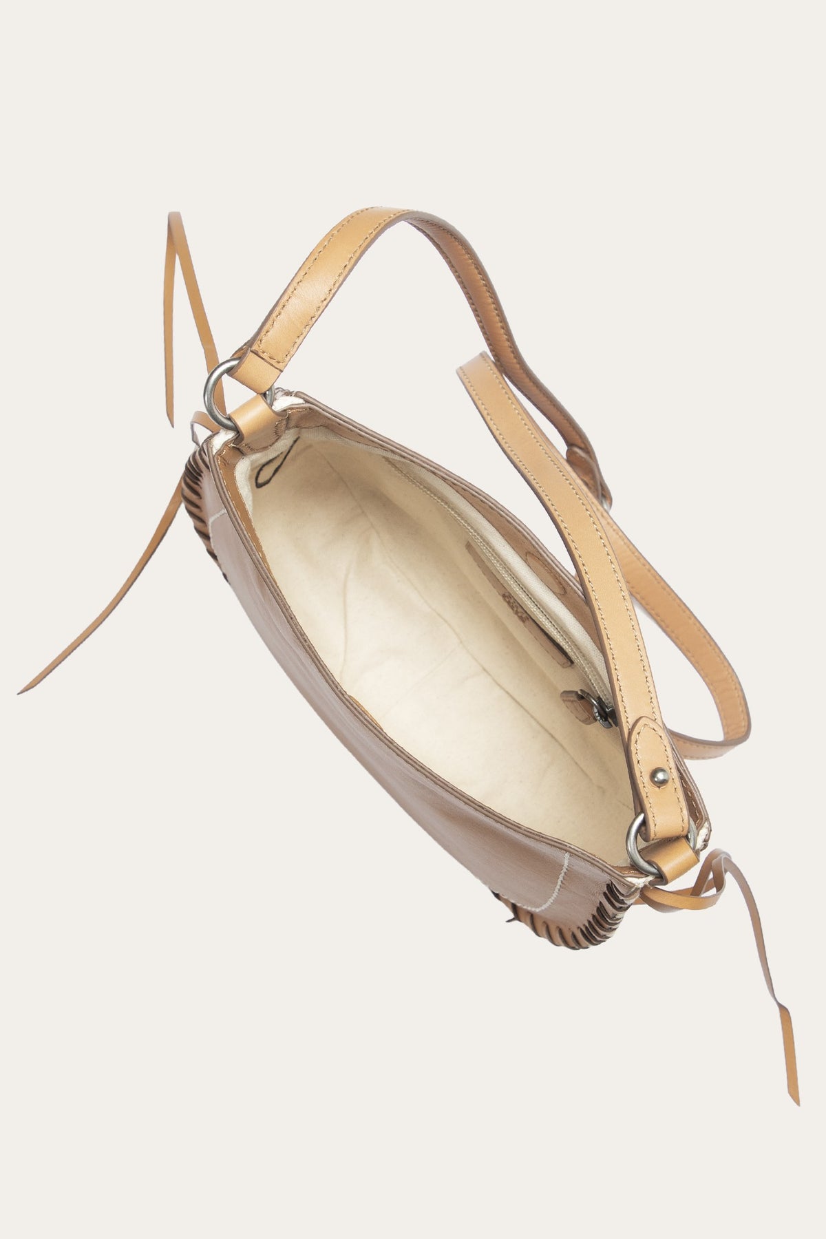FRYE Women's Beige Convertible Crossbody Bag
