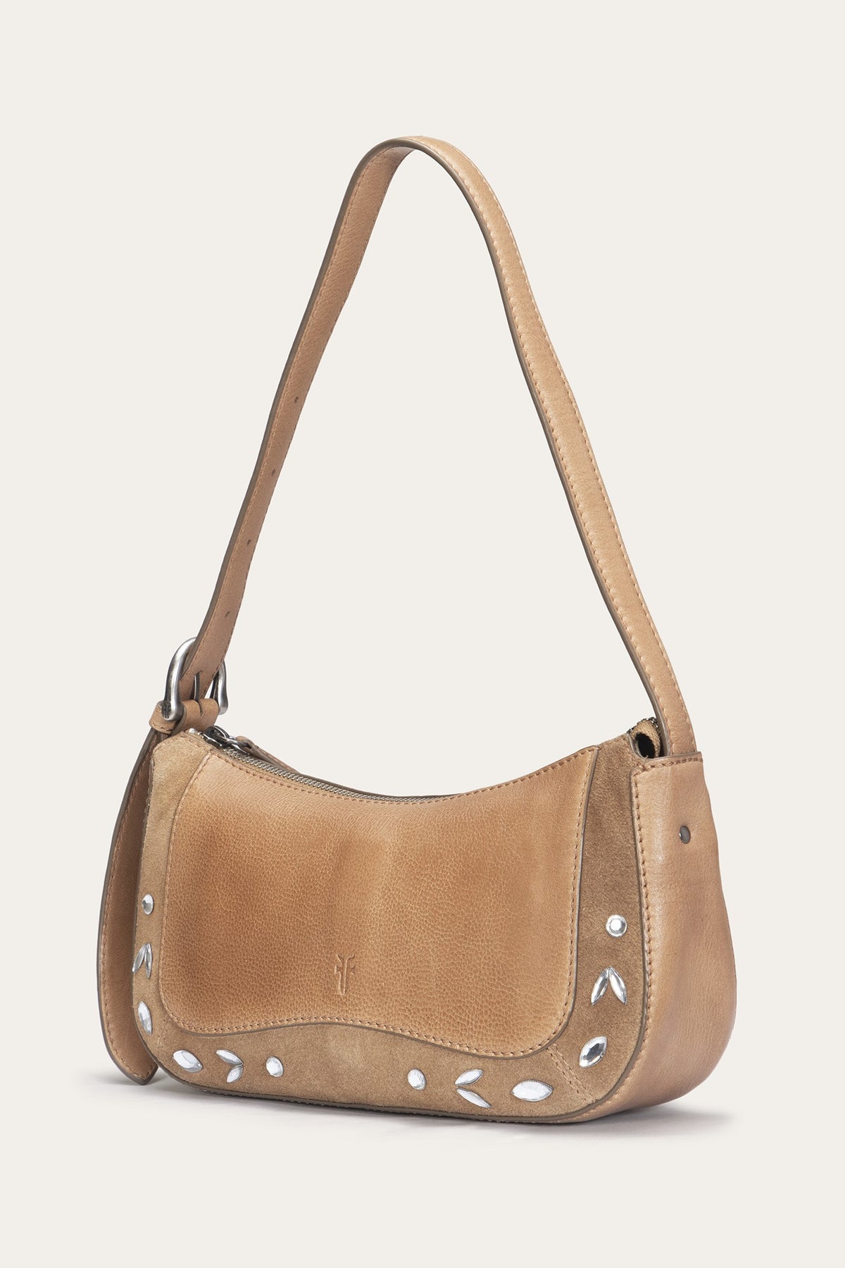 FRYE Women's Beige Laila Baguette