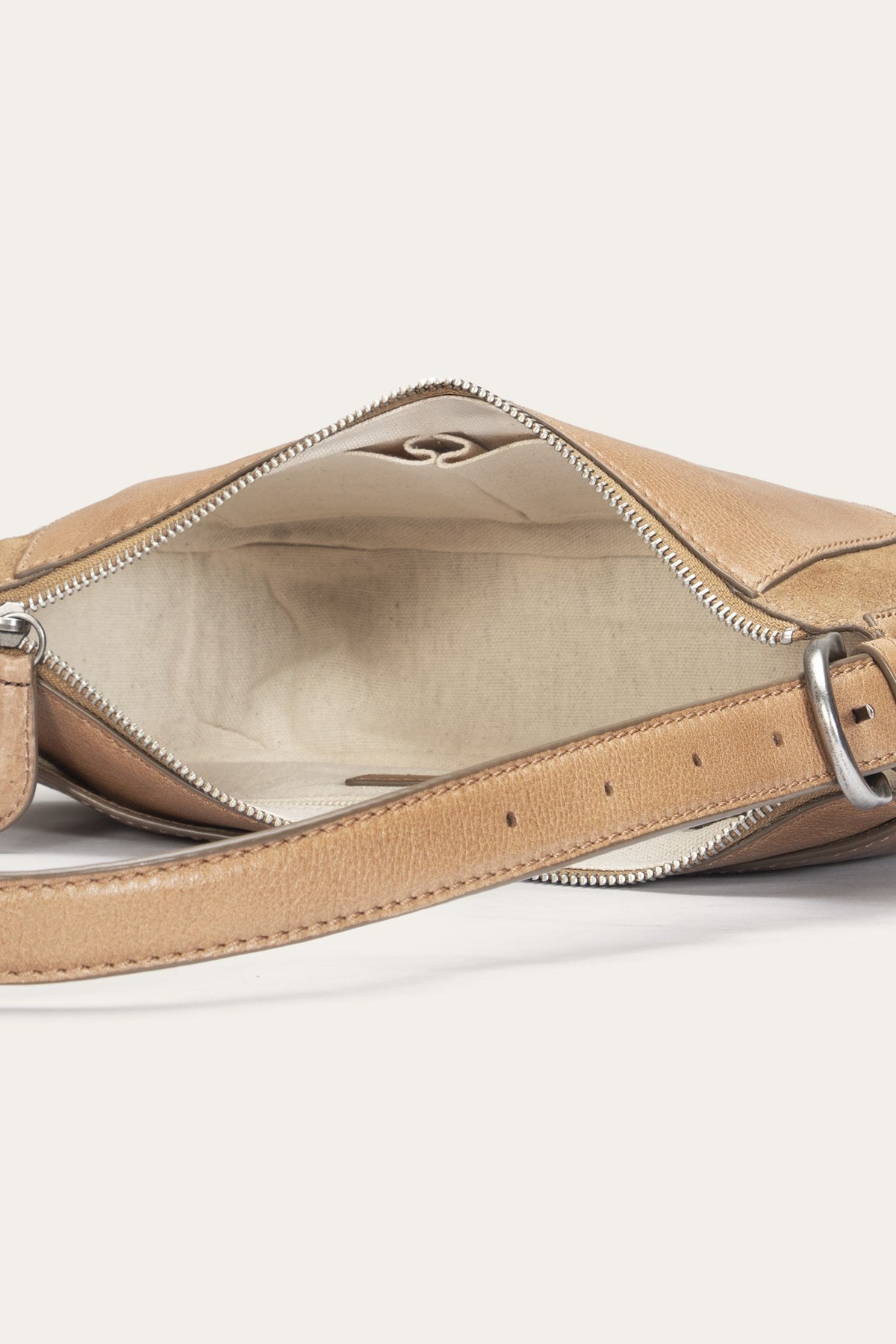FRYE Women's Beige Laila Baguette