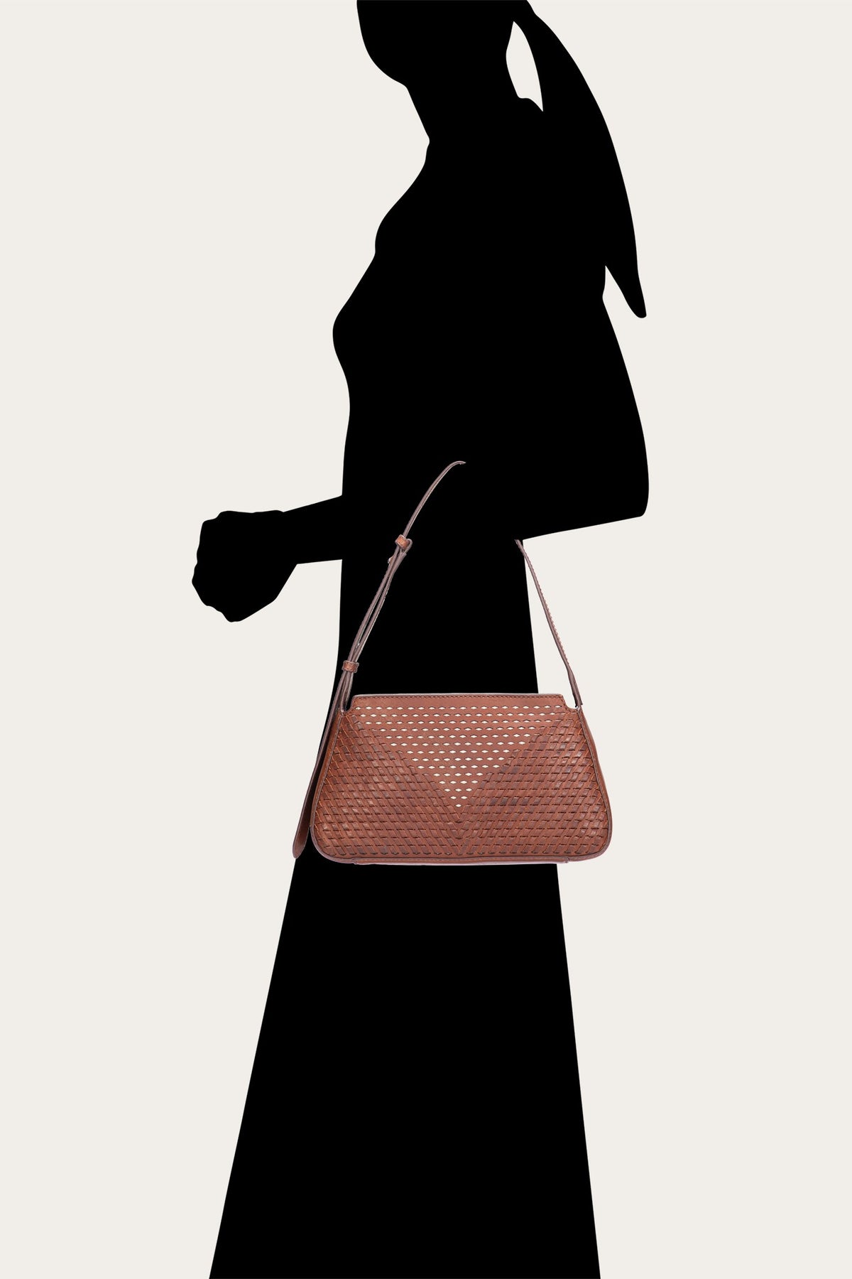 FRYE Women's Cognac Jennie Shoulder Bag