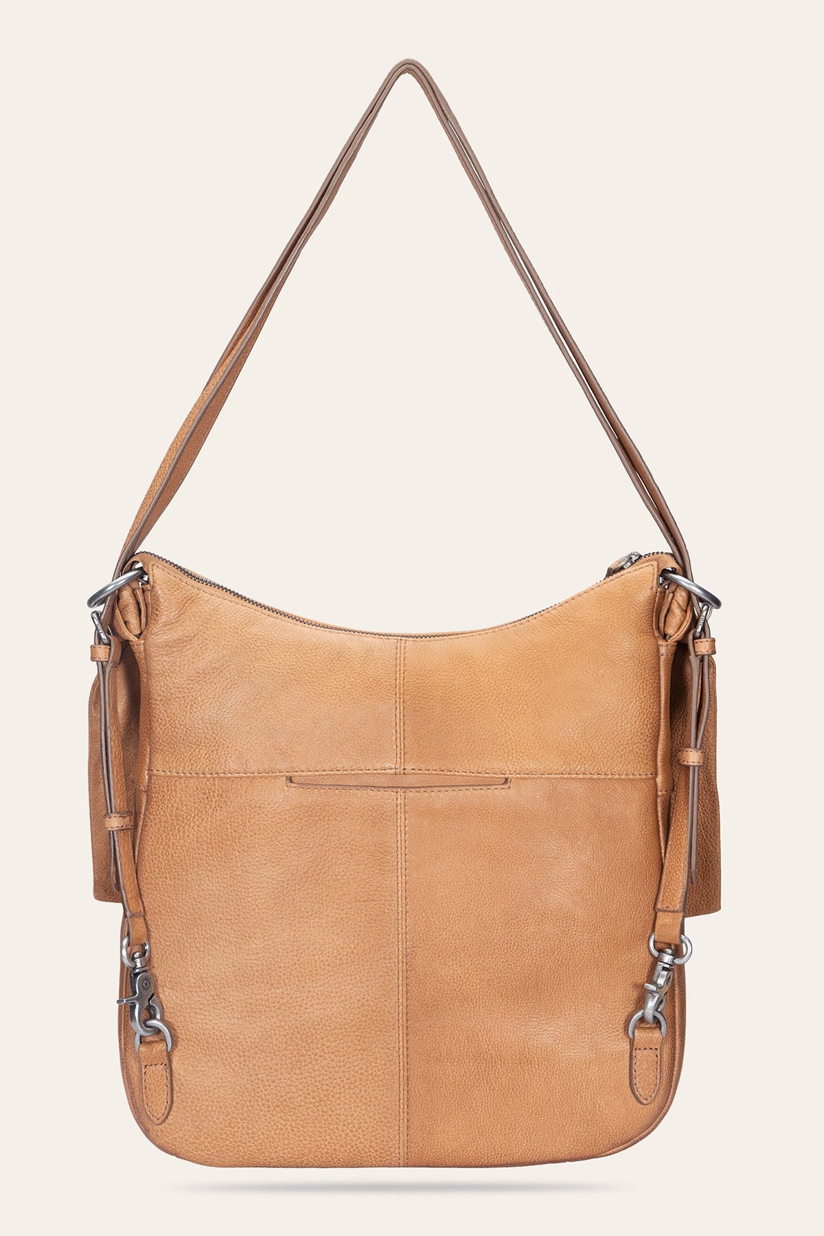 FRYE Women's Nora Backpack Hobo Bag (Beige)
