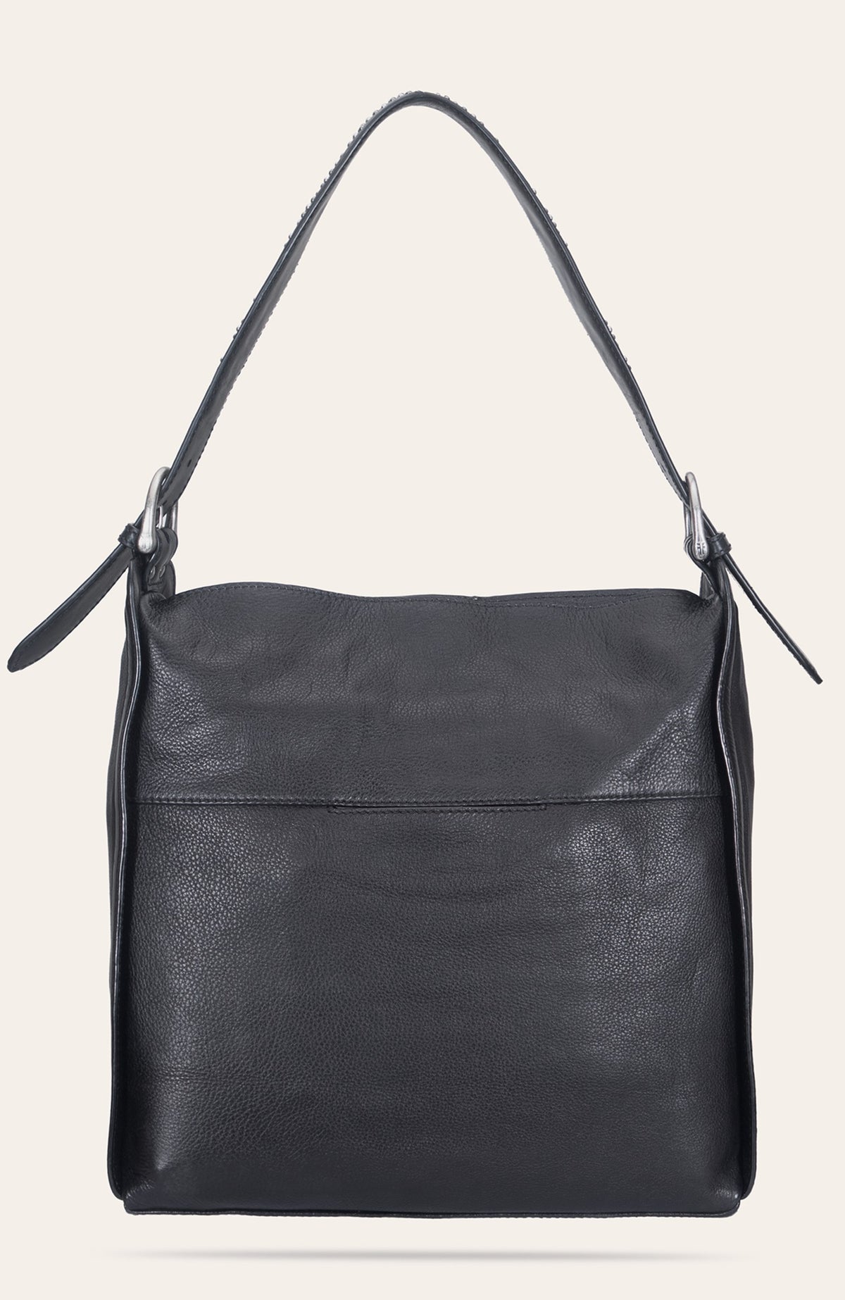 FRYE Women's Black Carla Studded Hobo Handbag