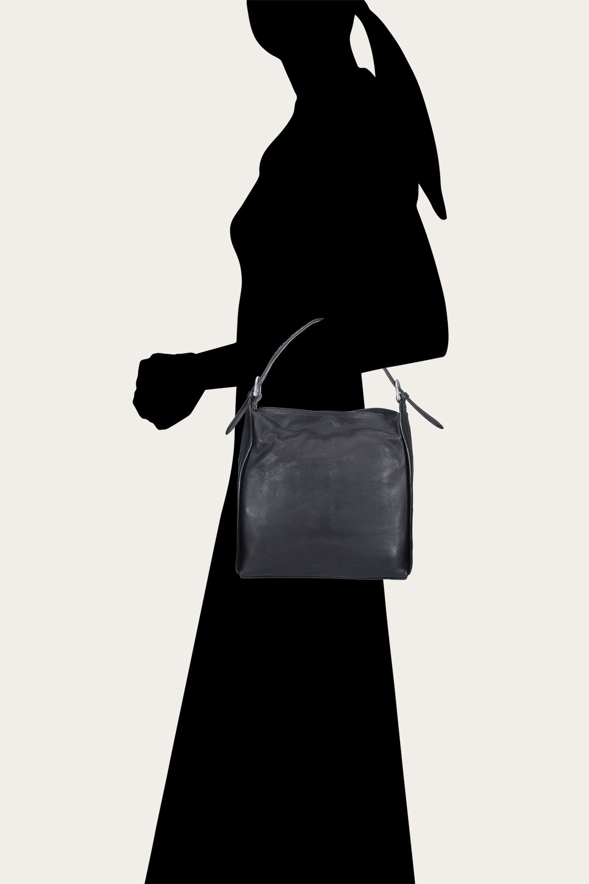 FRYE Women's Black Carla Studded Hobo Handbag