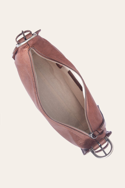 FRYE Women's Cognac Carla Studded Shoulder Bag