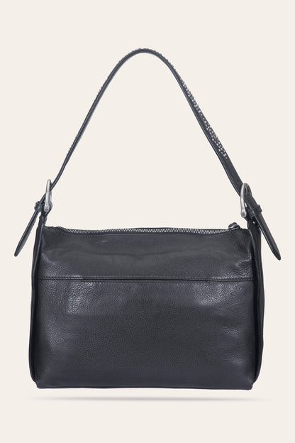 FRYE Women's Black Carla Studded Shoulder Bag