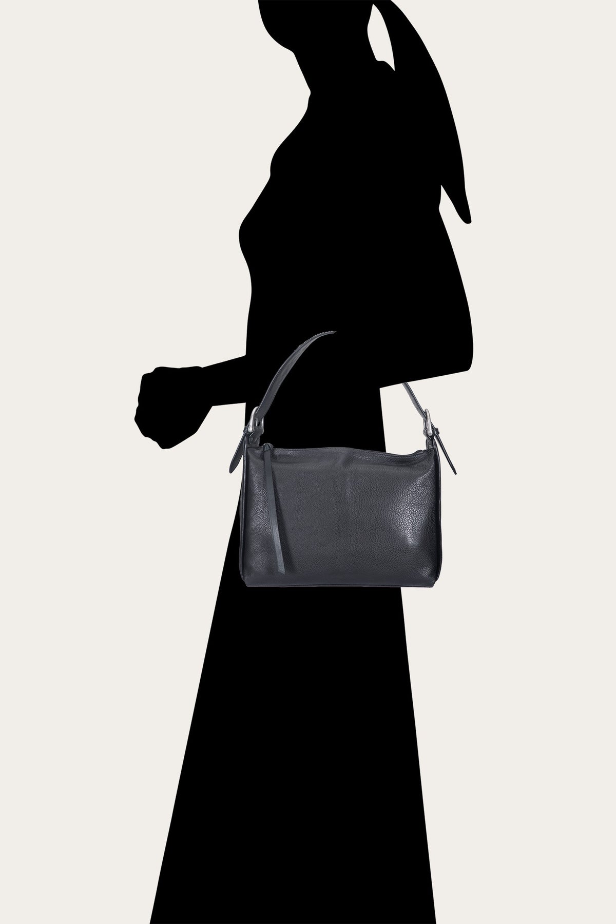 FRYE Women's Black Carla Studded Shoulder Bag
