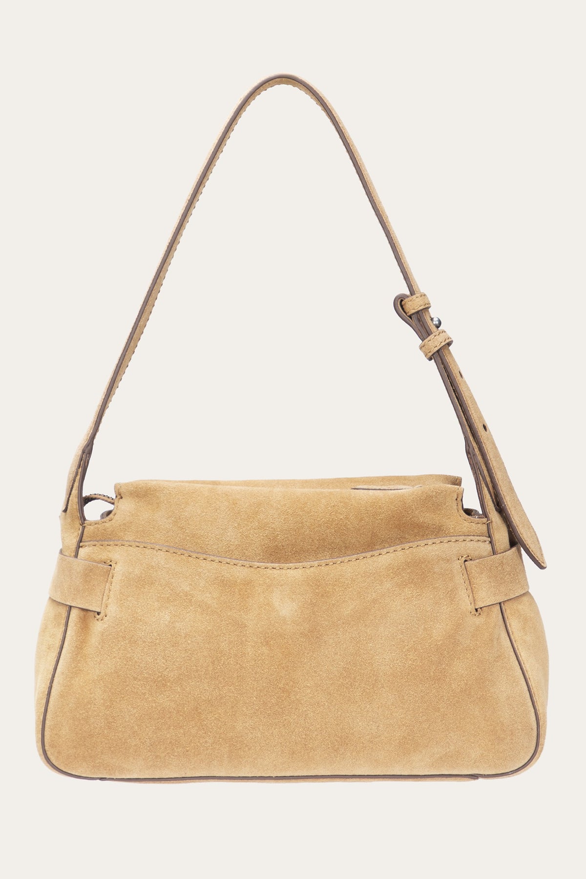 FRYE Women's Beige Heather Suede Shoulder Bag