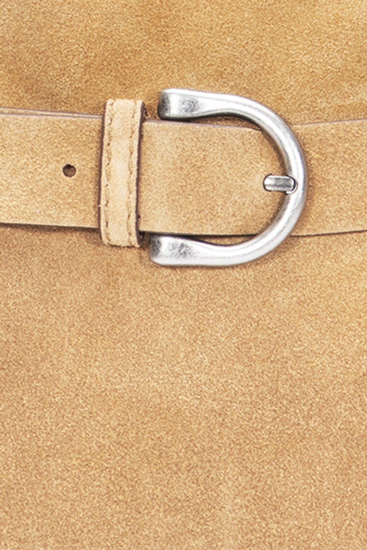 FRYE Women's Beige Heather Suede Shoulder Bag