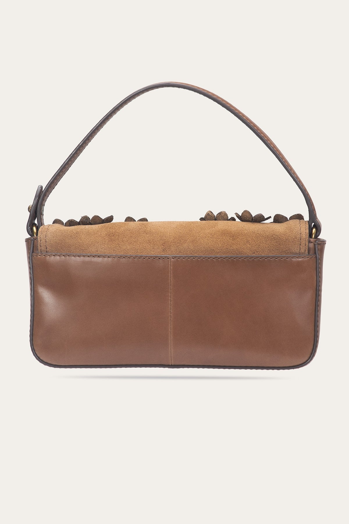 FRYE Cognac Melissa Floral Convertible Mini Flap