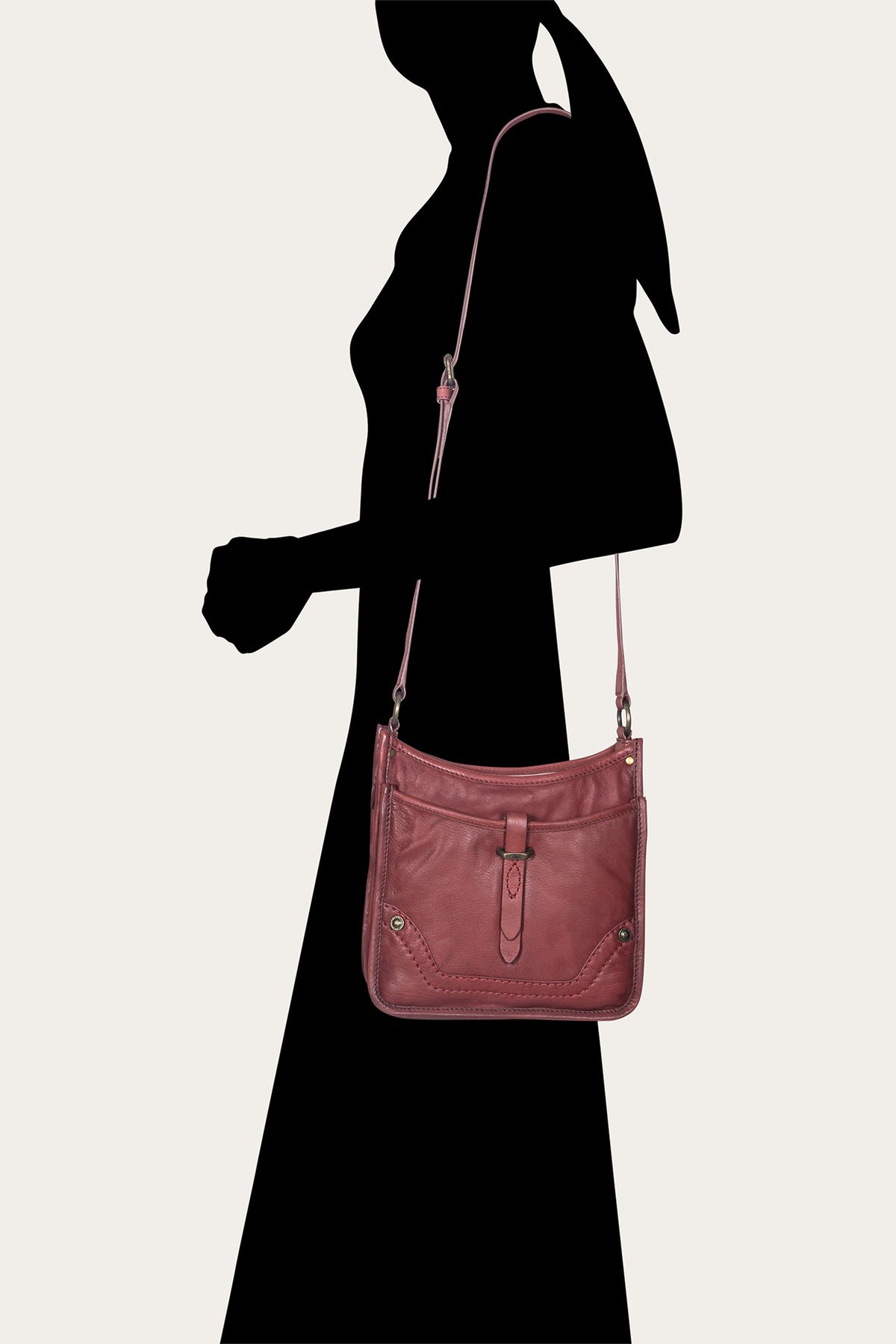 FRYE Campus Burgundy Crossbody