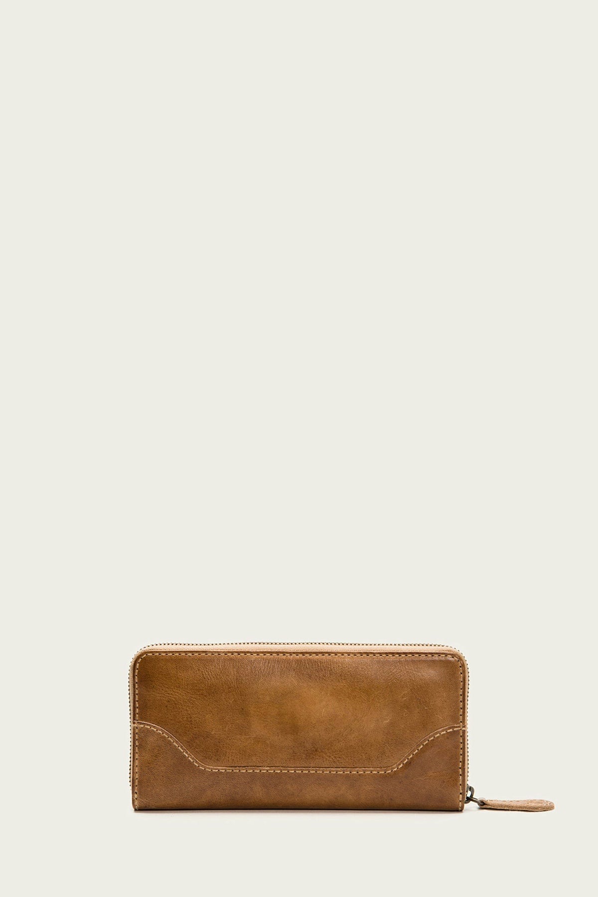 FRYE Melissa Beige Zip Wallet