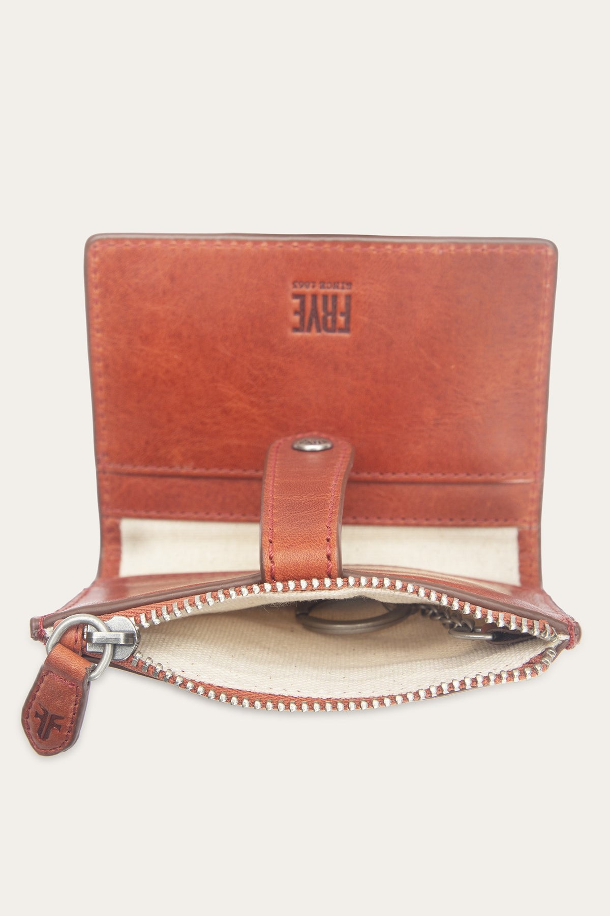 FRYE Women's Persimmon Melissa Leather Coin Purse