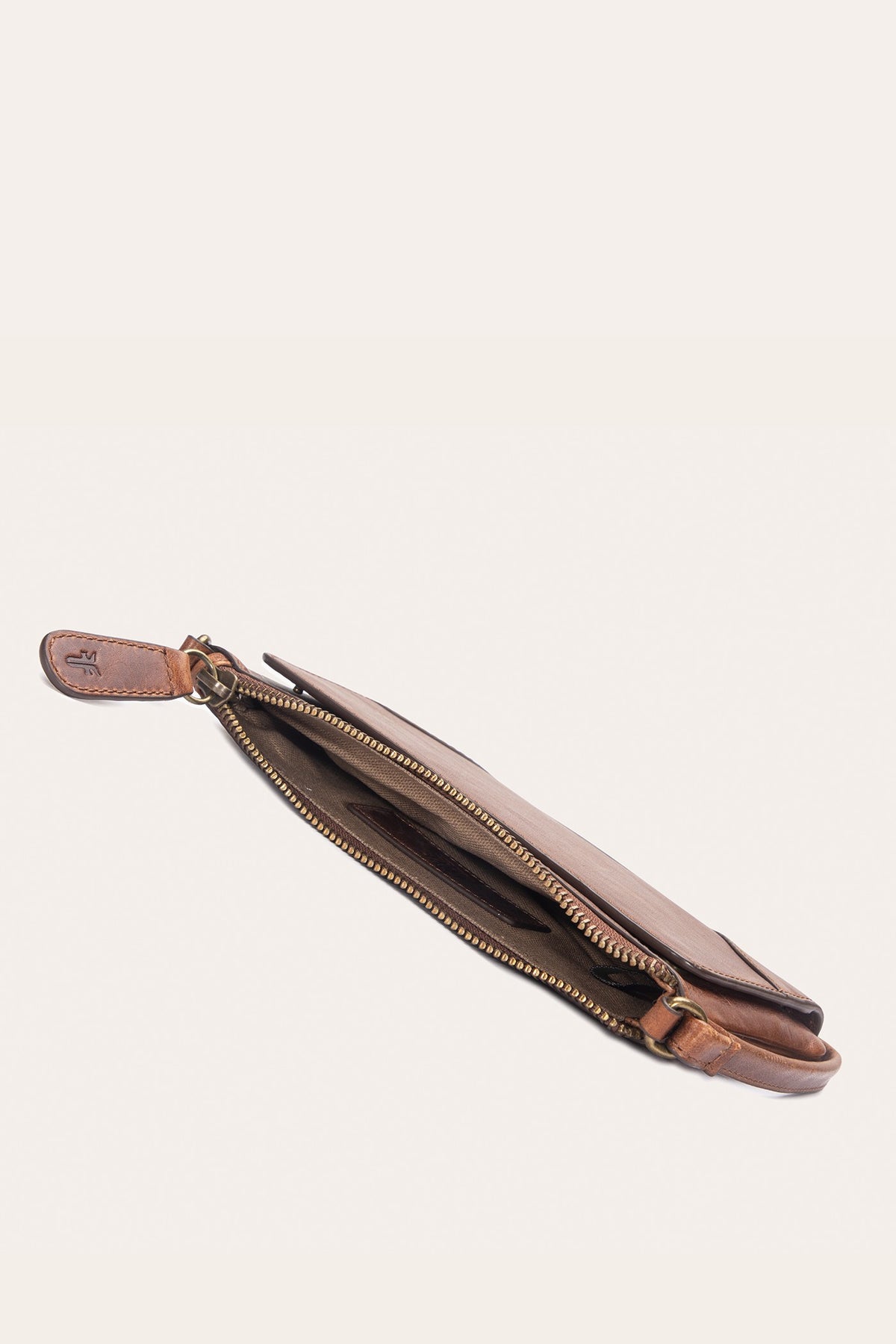 FRYE Melissa Convertible Wristlet Wallet in Cognac