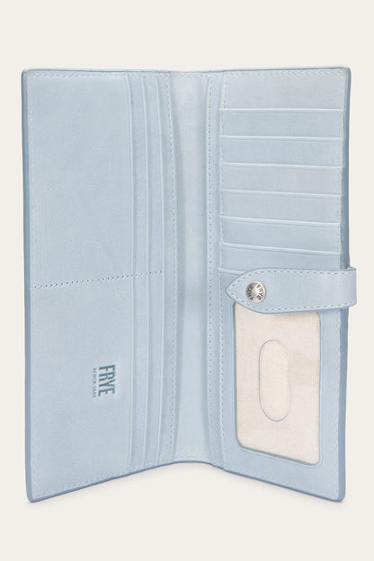 FRYE Women's Light Sky Melissa Slim Leather Wallet