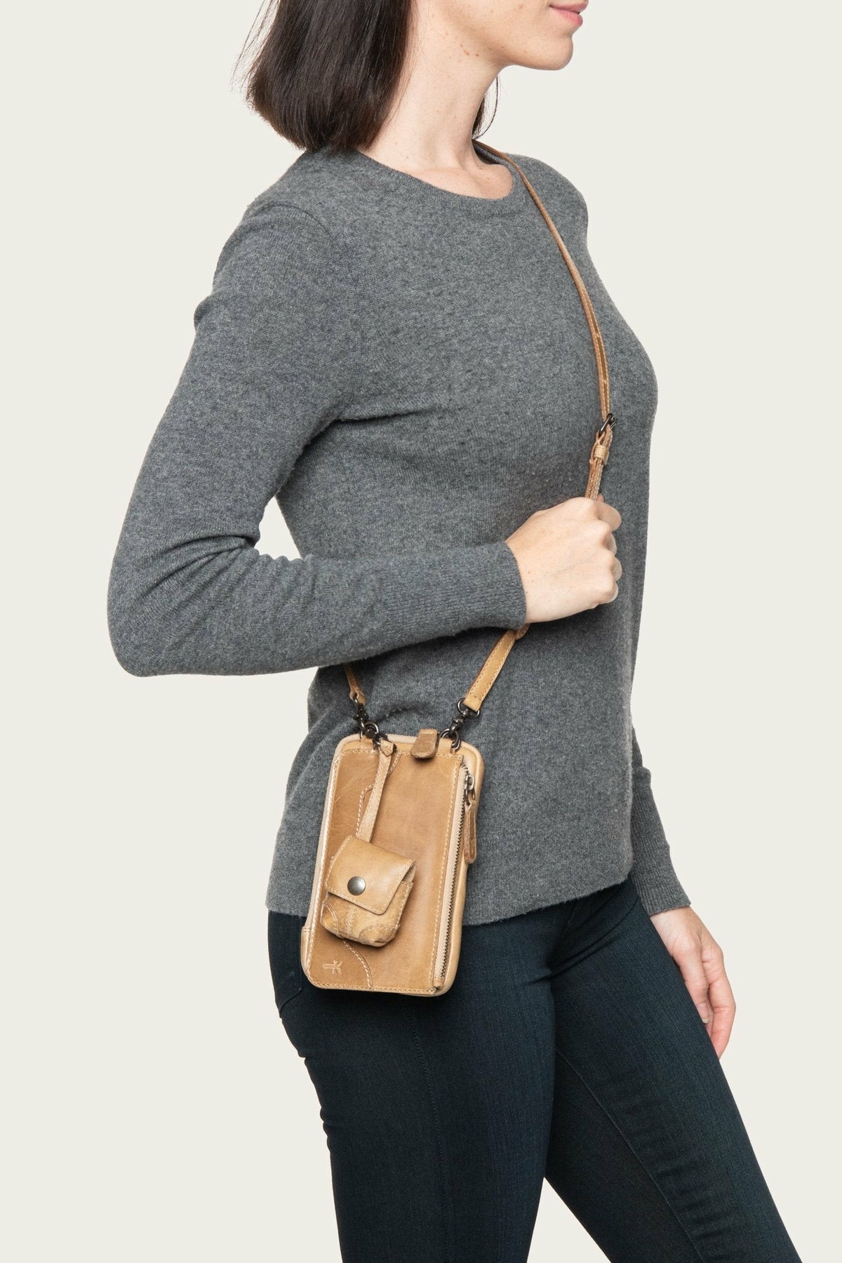 FRYE Melissa Beige 3 In 1 Crossbody