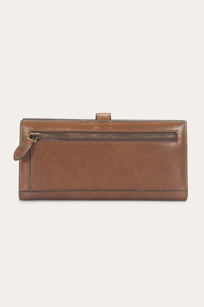 FRYE Women's Cognac Melissa Slim Wallet