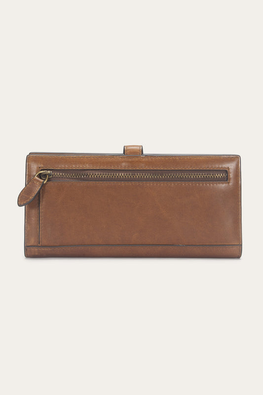 FRYE Women's Cognac Melissa Slim Wallet