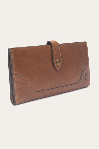 FRYE Women's Cognac Melissa Slim Wallet