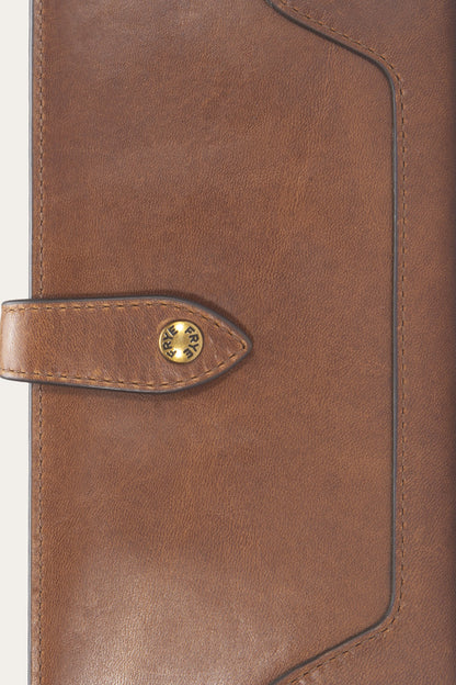 FRYE Women's Cognac Melissa Slim Wallet