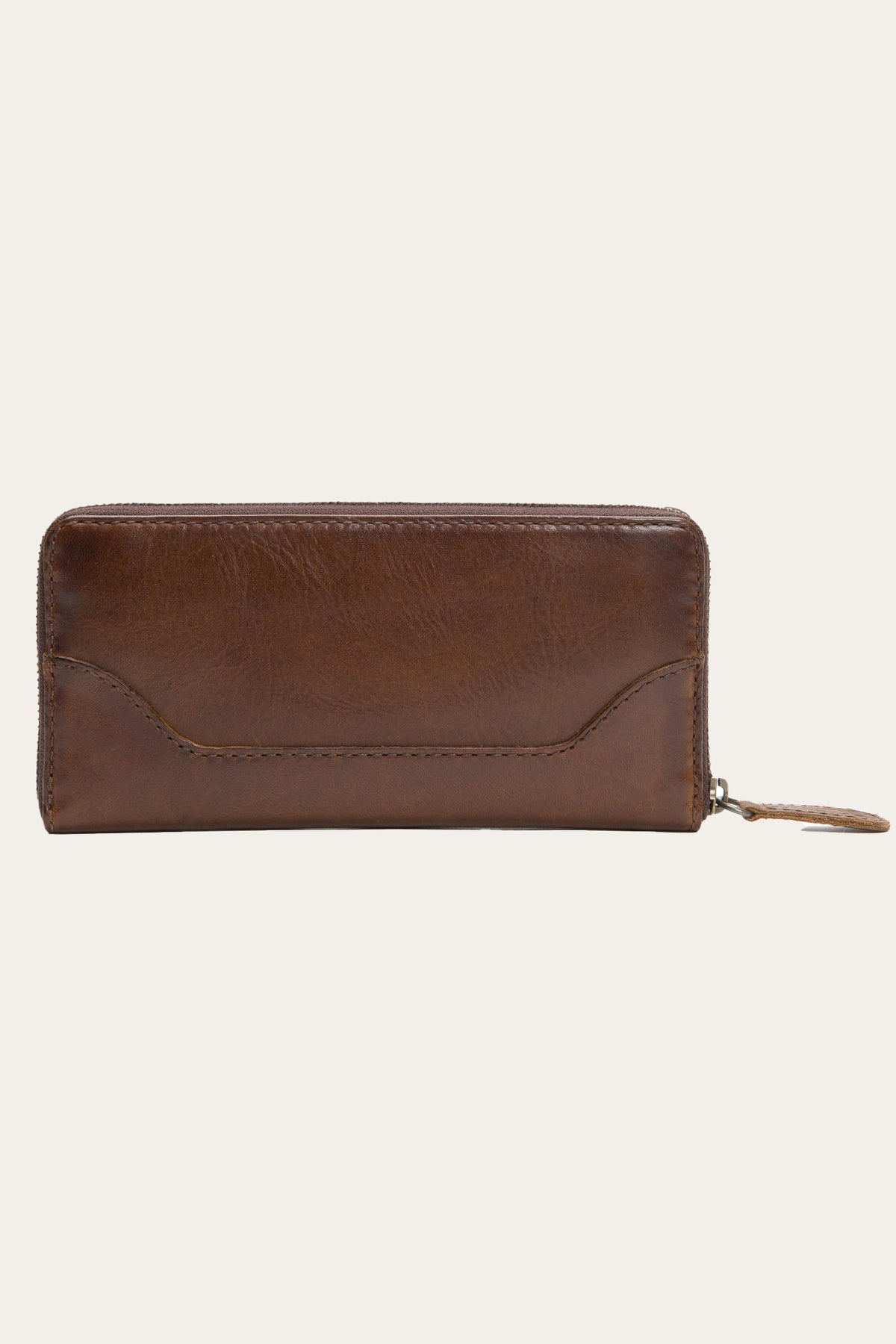 FRYE Melissa Dark Brown Zip Wallet