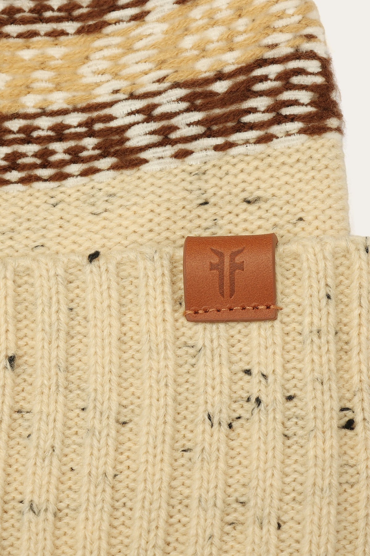 FRYE Birch Tweed Fair Isle Cuff Hat