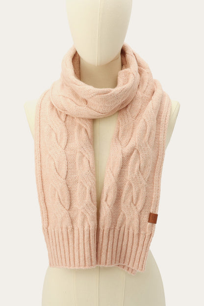 FRYE Rose Cloud Wide Cable Scarf