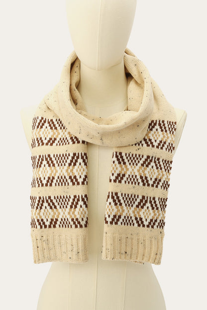 FRYE Birch Tweed Fair Isle Scarf