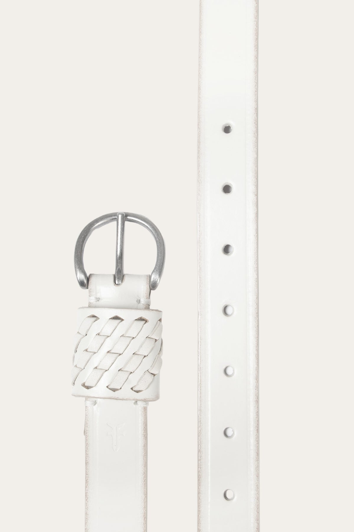FRYE Women's Oat 25mm Woven Perf Keeper Belt