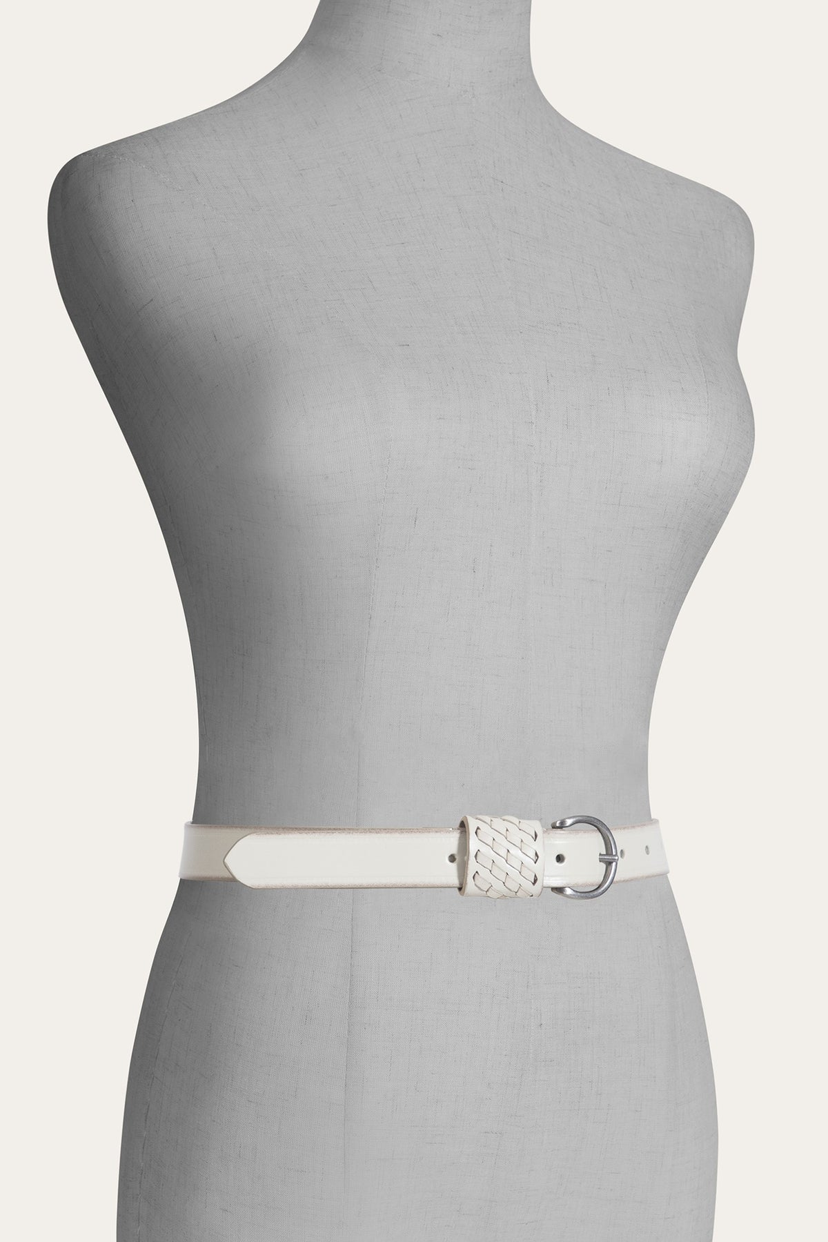 FRYE Women's Oat 25mm Woven Perf Keeper Belt