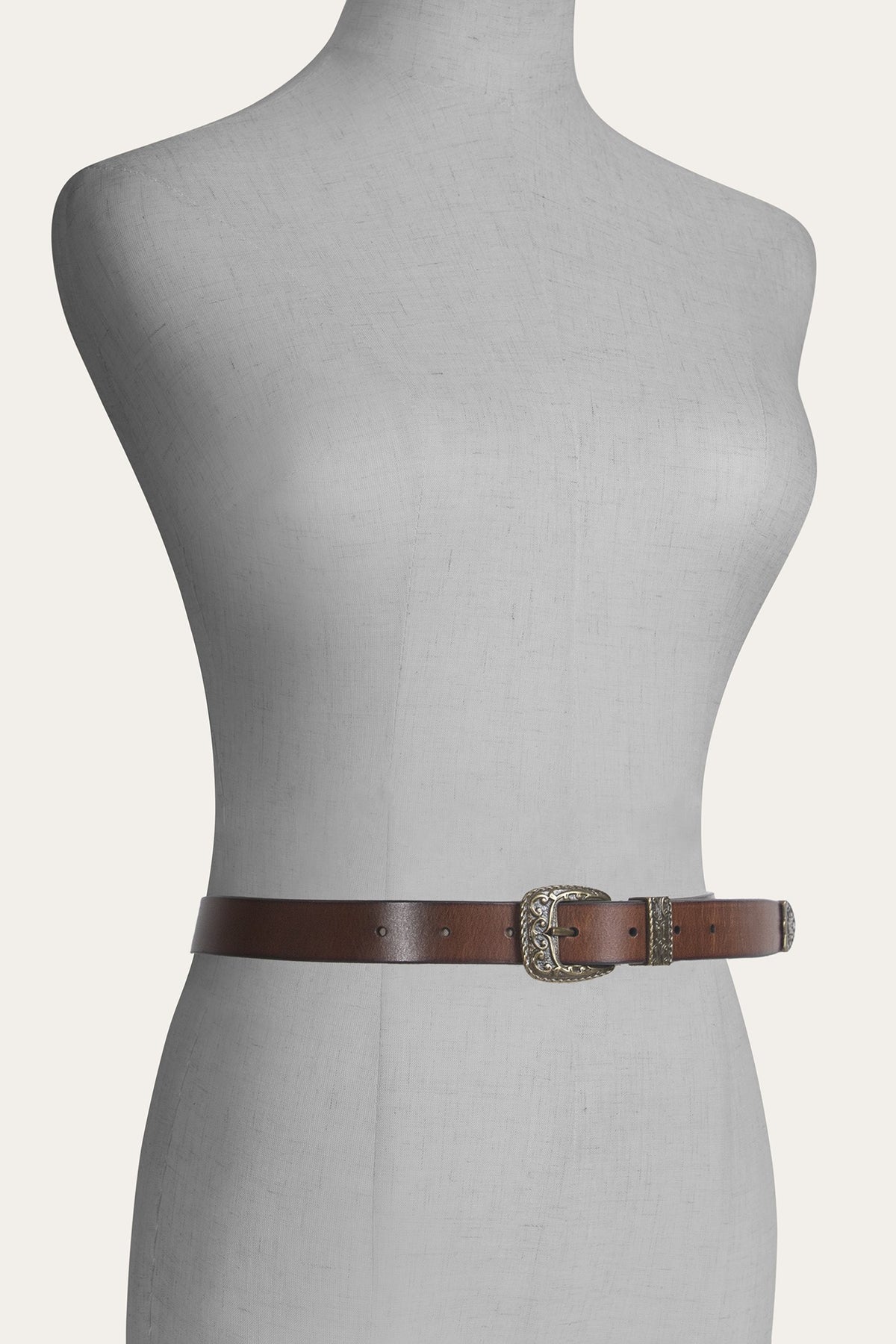 FRYE Women's Cognac 25mm Western Belt