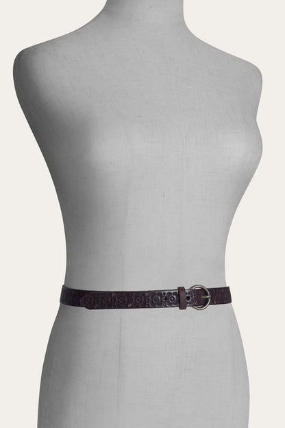 FRYE Tan 20mm Tooling & Stud Belt