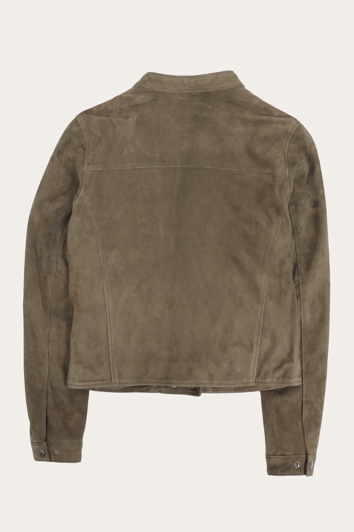 FRYE Women’s Taupe Jace Hybrid Biker Racer Suede Jacket