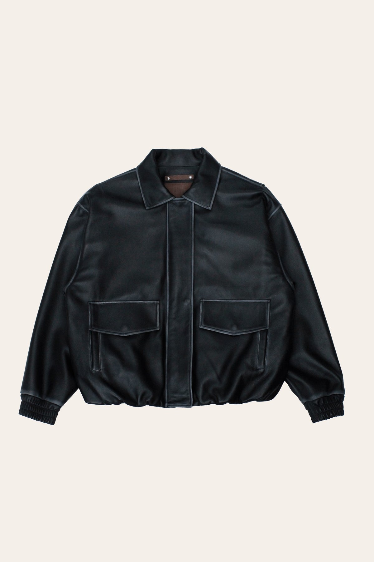 FRYE Black Harper Oversized Bomber