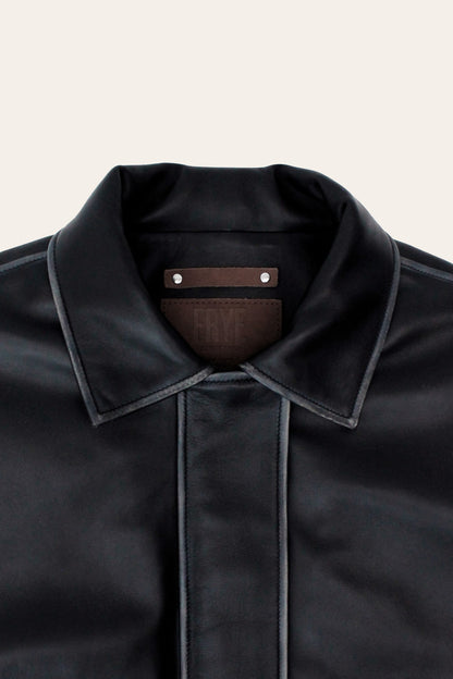 FRYE Black Harper Oversized Bomber