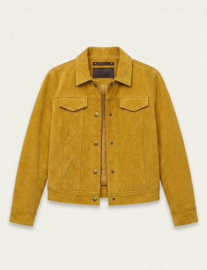 FRYE Women's Mustard Canyon Heritage Suede Jacket