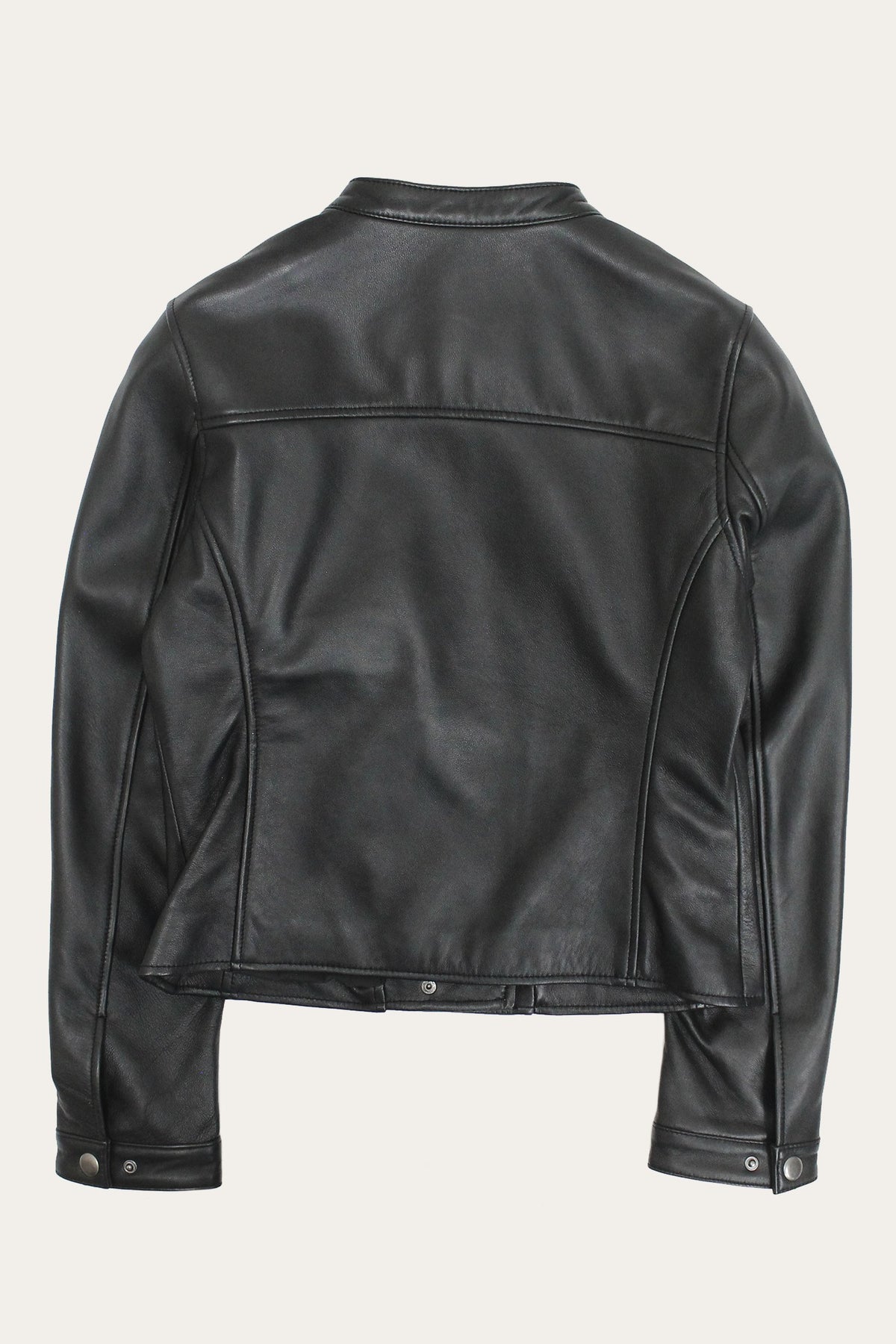 FRYE Women’s Black Heathe Leather Racer Jacket