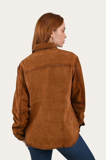 FRYE Light Brown Avett Overshirt Jacket