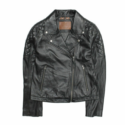 FRYE Women’s Black Oklahoma Biker Leather Jacket