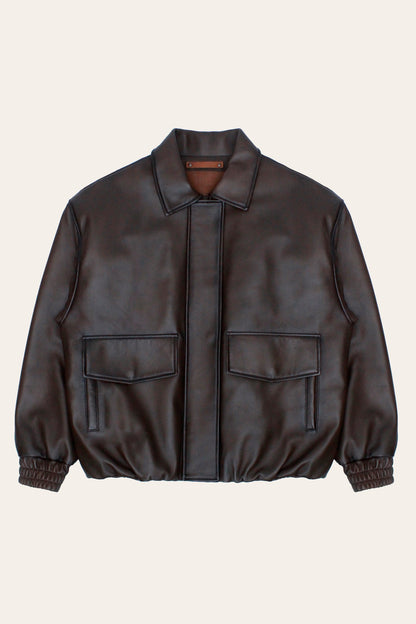 FRYE Tobacco Harper Oversized Bomber